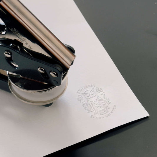 Ex libris gufo vegetazione