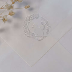 Ex libris gatto vegetazione