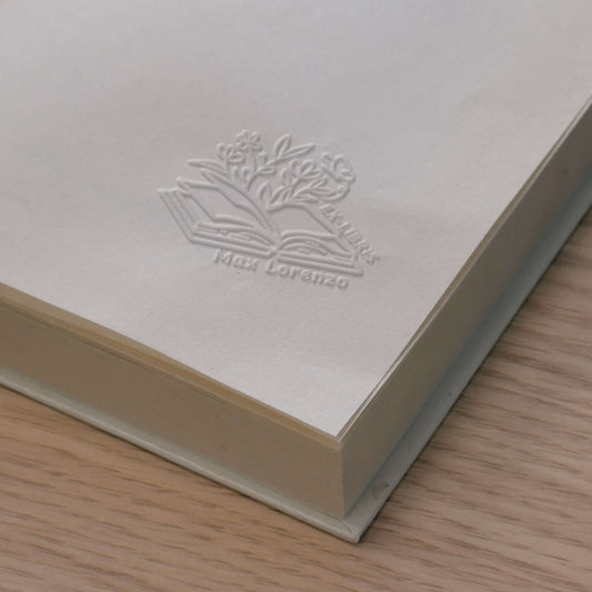 Ex libris vegetazione che esce dal libro