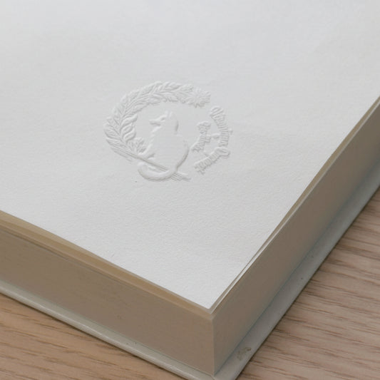 Ex libris gatto vegetazione