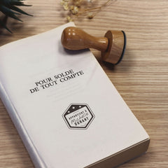 Timbro ex libris 3 stelle rétro