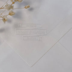 Sigillo a secco stendardo matrimonio