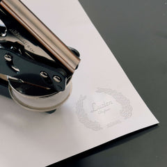 Embosser battesimo corona di foglie