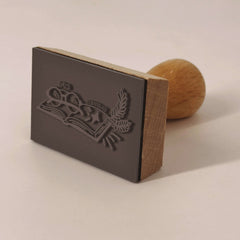 Timbro libro con occhiali