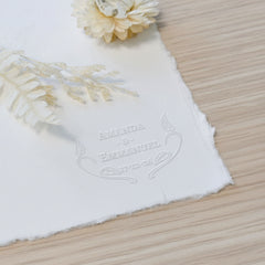 Embosser matrimonio ornamento vegetale
