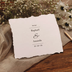 Timbro matrimonio semplice ed elegante