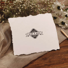 Timbro matrimonio retro