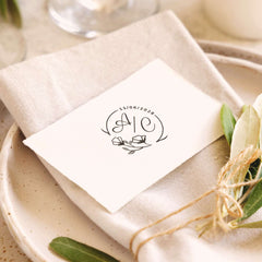 Timbro matrimonio iniziali e data