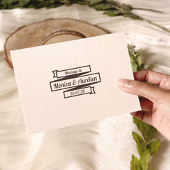 Timbro banner matrimonio