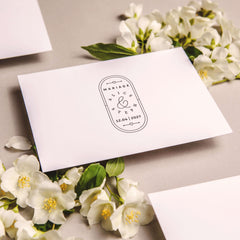 Timbro matrimonio eleganza