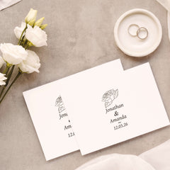 Timbro matrimonio rosa grande