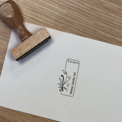 Timbro ex libris vegetale