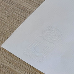 Ex libris gufo geometrico