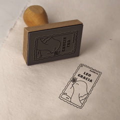 Timbro Francobollo ex libris uccello