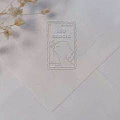 Timbro ex libris uccello