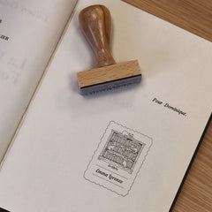 Timbro ex libris gatti di biblioteca
