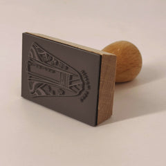Timbro ex libris kimono giapponese
