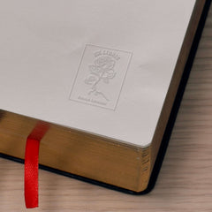 Ex libris rosa in cornice