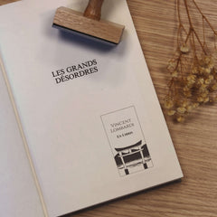 Timbro ex libris porta giapponese