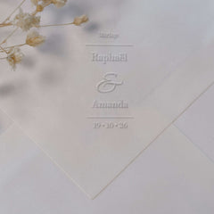 Embosser matrimonio semplice ed elegante