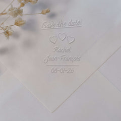 Embosser matrimonio 3 cuoricini
