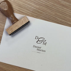 Timbro matrimonio iniziali + nomi