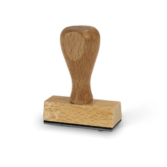 Timbro in legno rettangolo 2x5 cm