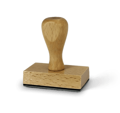 Timbro in legno rettangolo 4x6 cm