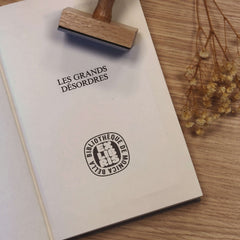 Timbro ex libris cerchio