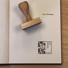 Timbro ex libris giapponese illustrazione