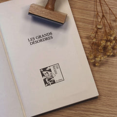 Timbro ex libris giapponese illustrazione