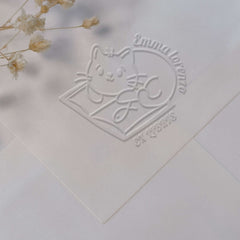 Ex libris libro per gatto