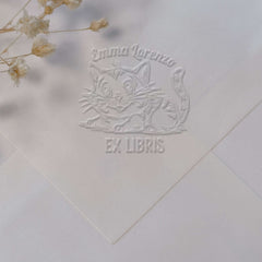 Ex libris gatto tigrato