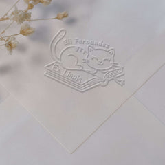 Ex libris pisolino di gatto
