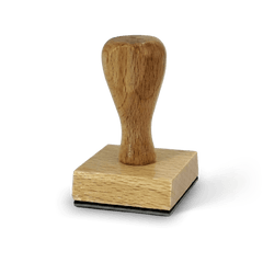 Timbro in legno quadrato 5x5 cm